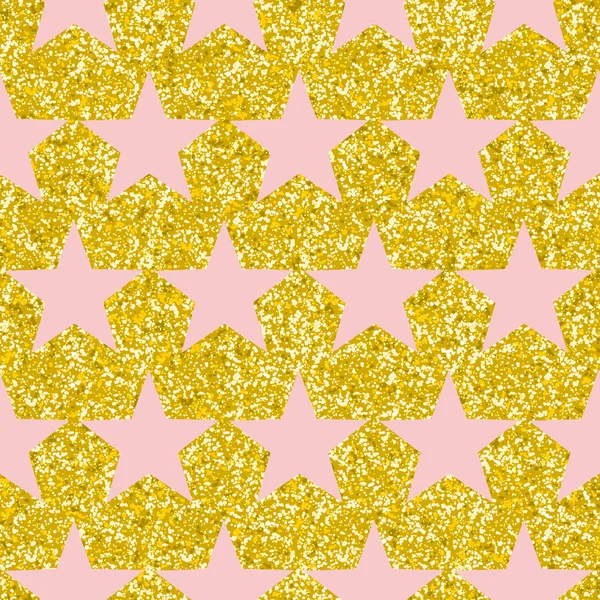 Background with stars and gold glitter — Stockový vektor