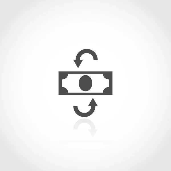 Para birimi dönüştürme web simgesi — Stok Vektör