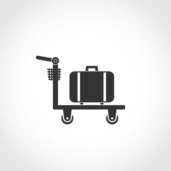 Carrinho de bagagem carrinho de bagagem — Vetor de Stock