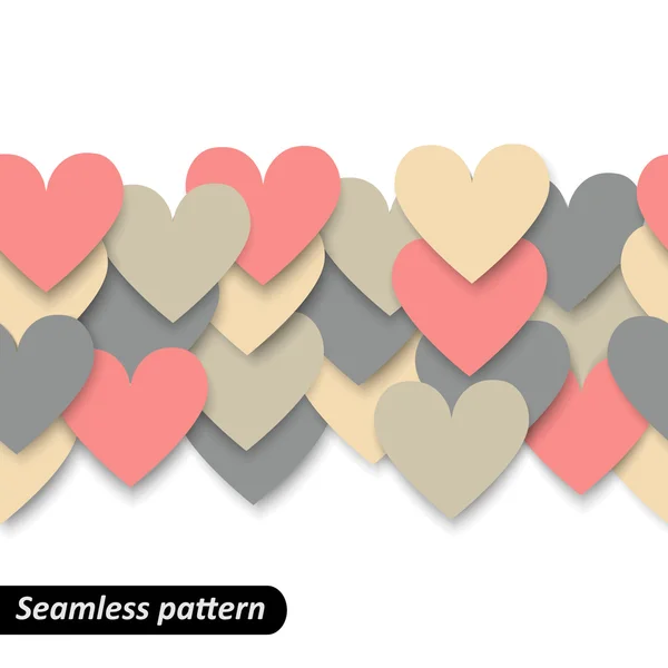 Patrón de corazones coloridos — Archivo Imágenes Vectoriales