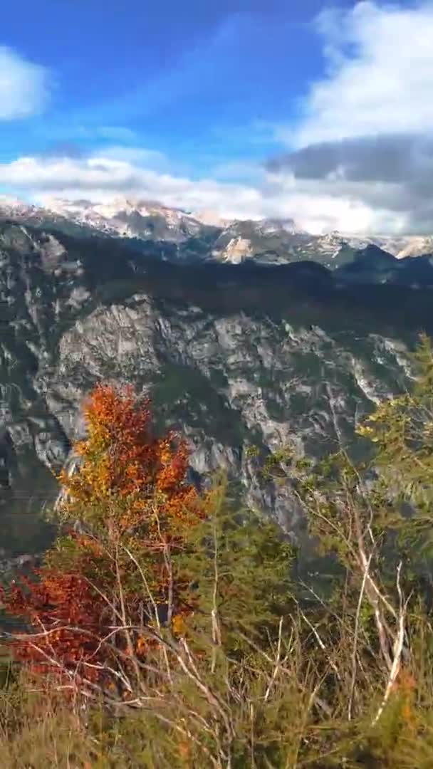 Vistas Panorámicas Del Hermoso Paisaje Montaña Desde Vogel Maravilloso Lago — Vídeos de Stock