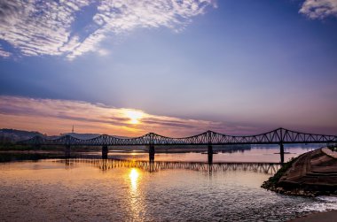 Wloclawek Vistula Nehri üzerinde köprü