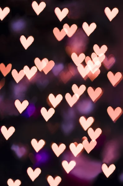 Fondo de San Valentín - corazón bokeh —  Fotos de Stock