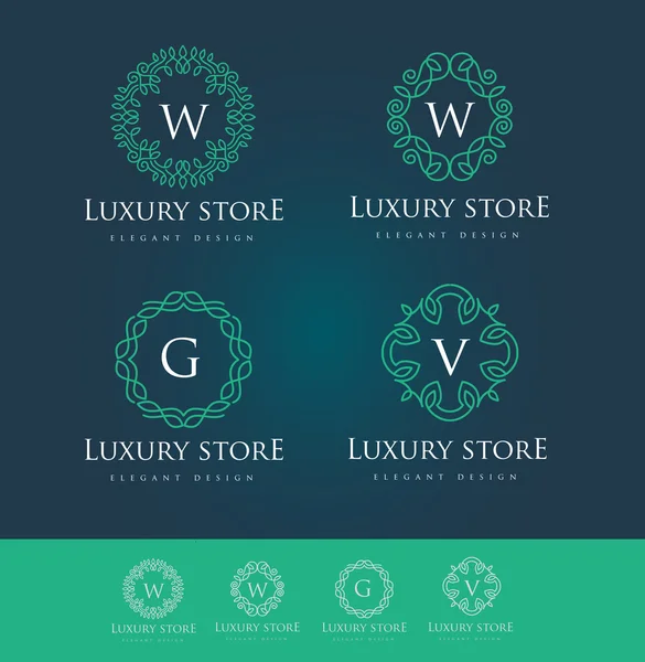 Logotipo carta de luxo —  Vetores de Stock