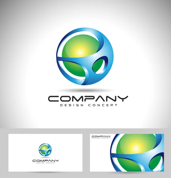 Esfera Logotipo Diseño — Archivo Imágenes Vectoriales