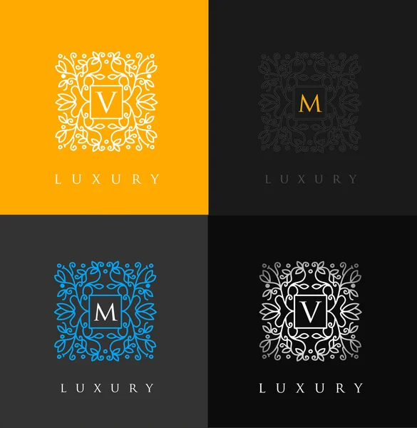 Luxury Logo Monogram — Stock Vector