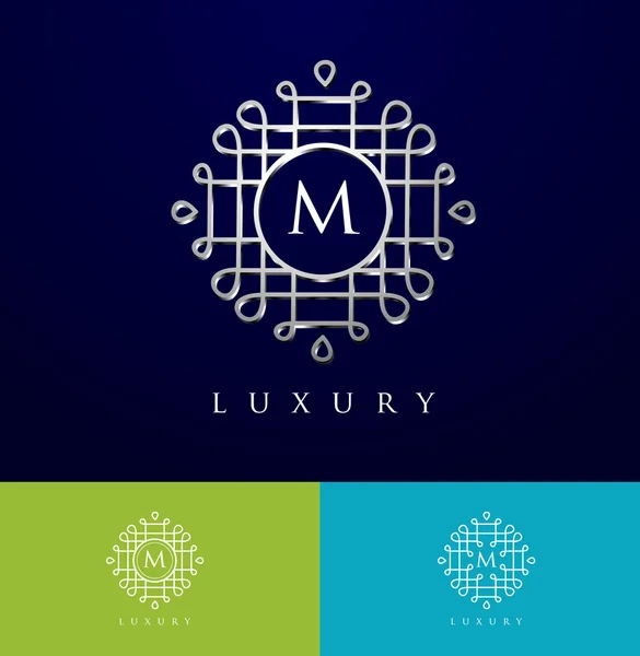 Logotipo de luxo monograma —  Vetores de Stock