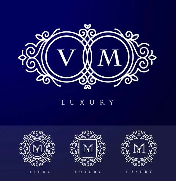 Luxus betűt logó — Stock Vector