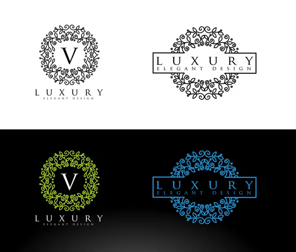 Logotipo de luxo Cartas — Vetor de Stock