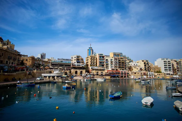 Malta-Saint Julien Bay View- 14 abril 2016 . — Foto de Stock