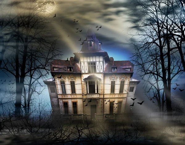 Haunted house in the forest — Stock Photo, Image