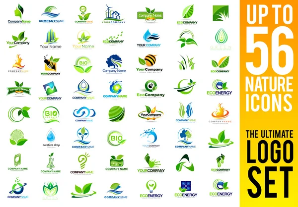 Logo für grüne Energie — Stockvektor