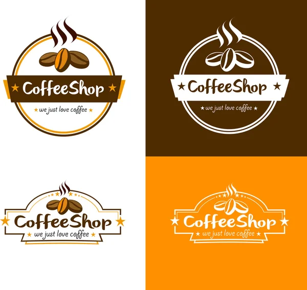 Vector Coffee Shop Logo — Stock Vector
