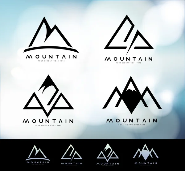 Βουνό λογότυπο Vintage — Διανυσματικό Αρχείο