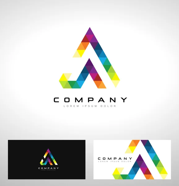 Una lettera Logo Design — Vettoriale Stock