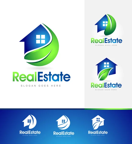 Design de logotipo da Real Estate House — Vetor de Stock