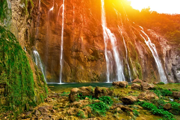 Wodospady Plitvice Chorwacja — Zdjęcie stockowe