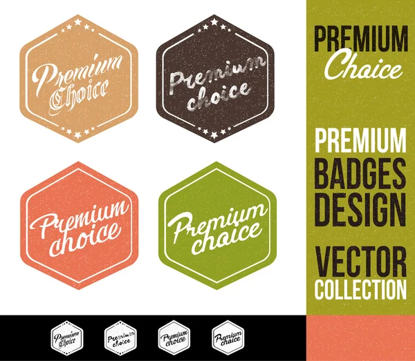 Premium Choice Logo Badge Emblem — Stock Vector