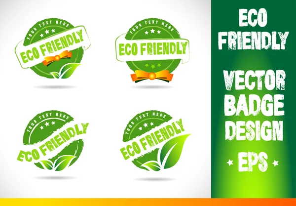 Eco vriendelijke Badge Vector — Stockvector