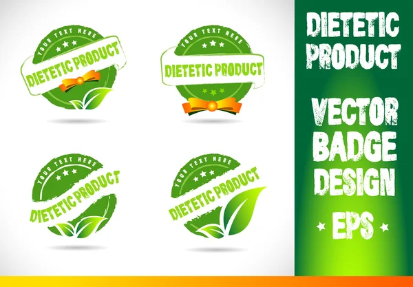 Produto dietético Badge Vector —  Vetores de Stock