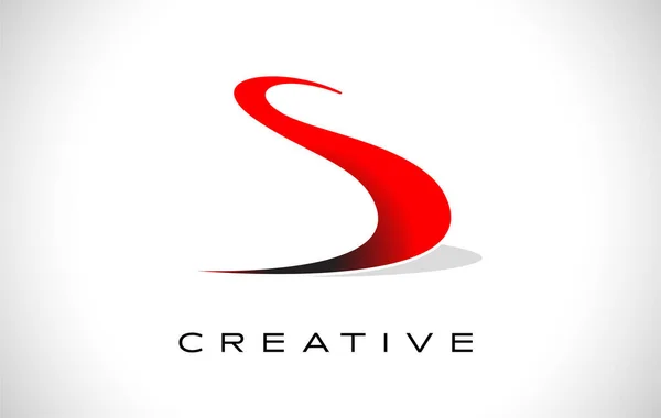 Логотип Дизайн Вектор Креативний Сучасний Дизайн Форма Червоні Кольори — стоковий вектор