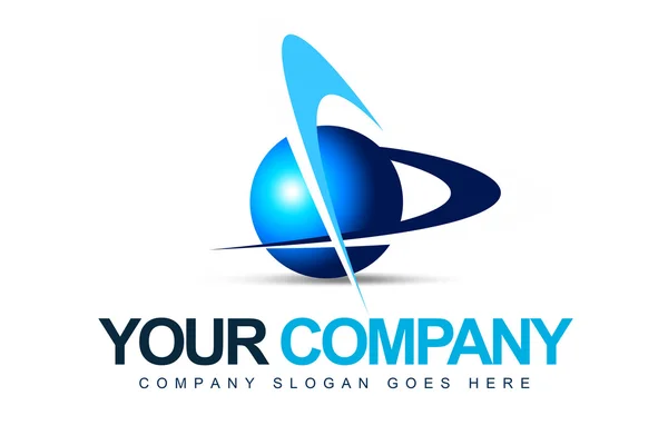 Logo společnosti obchodní — Stock fotografie