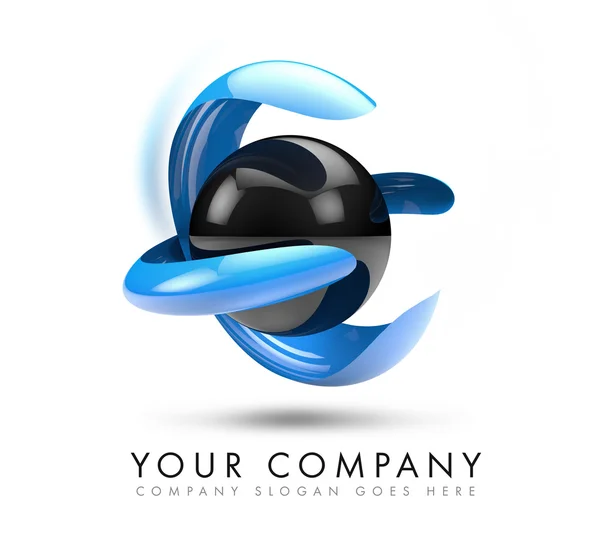 3D logo gebied — Stockfoto