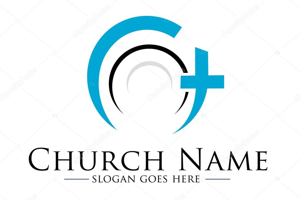 Illustration drawing representing a church logo.