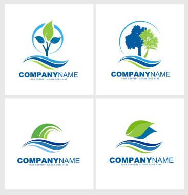 Ağaçlar ve yaprakları Logo