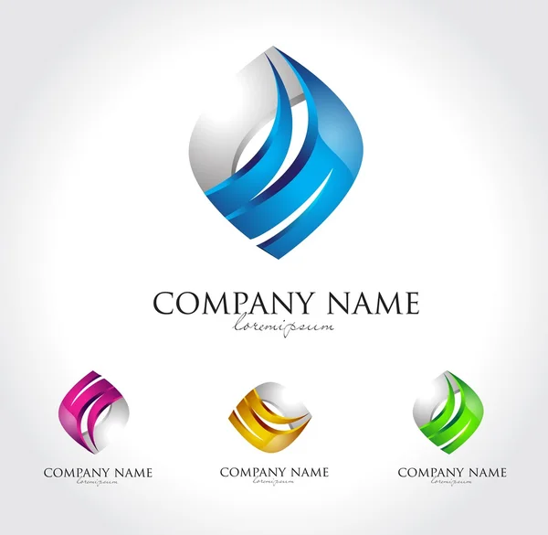 Corporate Logo Design für Unternehmen — Stockvektor