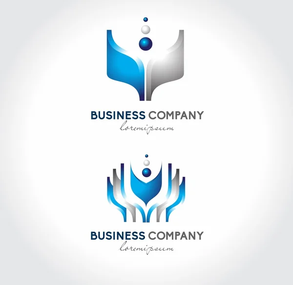 Design de logotipo corporativo empresarial — Vetor de Stock
