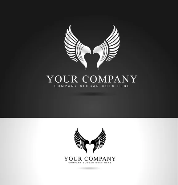 Conception du logo des ailes — Image vectorielle