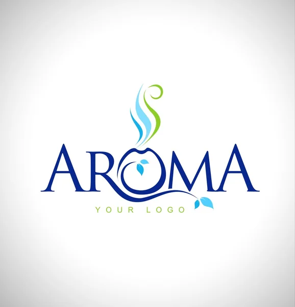 Aroma terapi Logotypdesign — Stock vektor