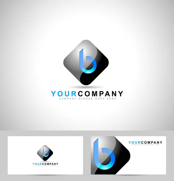 Letter b logo ontwerp — Stockvector
