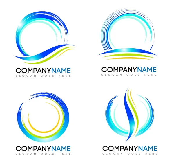 Water Splash Logo — Stock Vector