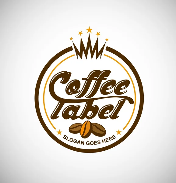 Kaffee Logo Vektor — Stockvektor