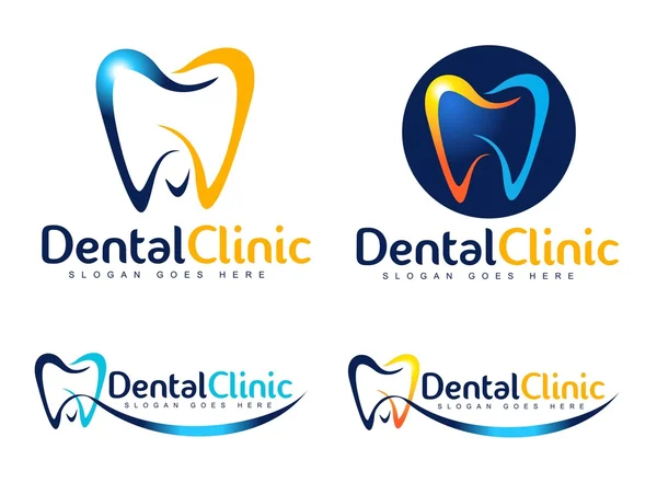 Logotipo dentista dentário —  Vetores de Stock