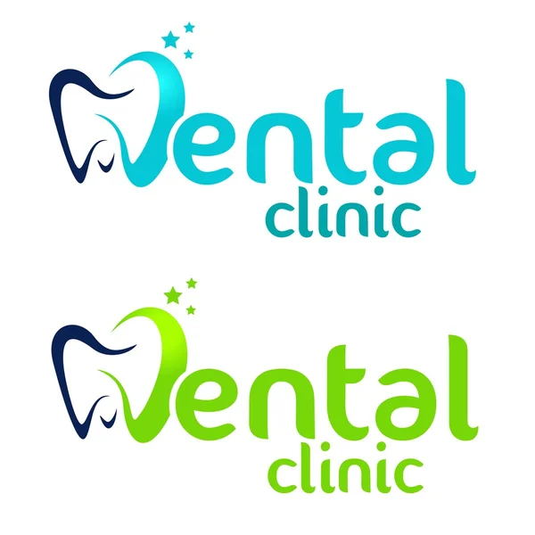 Diseño del logotipo dental — Vector de stock