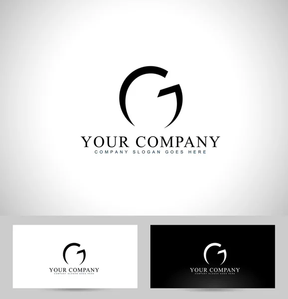 Lettre g logo design — Image vectorielle