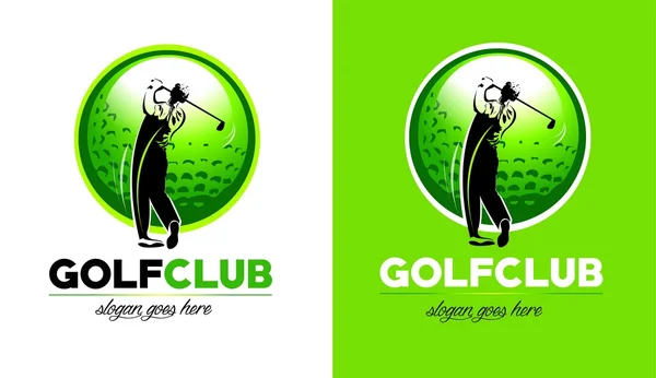 Golf logo tervezés — Stock Vector