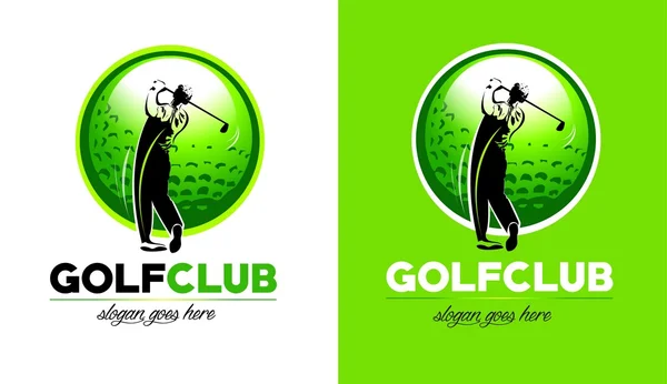 Golf Logotypdesign — Stock vektor