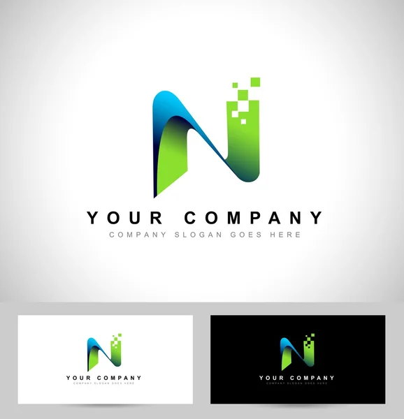 Lettre N logo — Image vectorielle