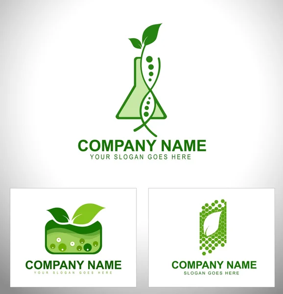 Géntechnológiával módosított növények logó — Stock Vector