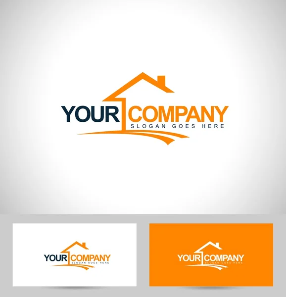 Logo immobilier — Image vectorielle