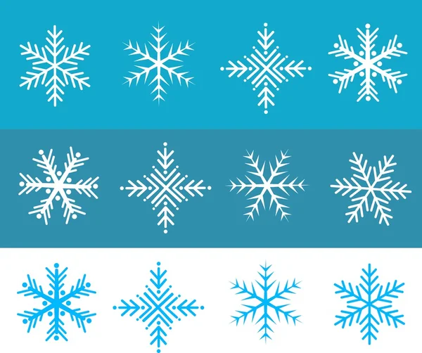 Snow flakes illustration — Stock Vector