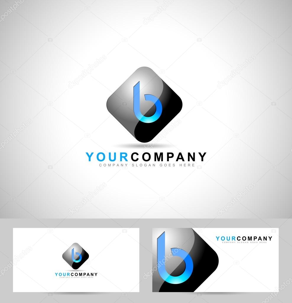 Letter B Logo Design.Creative Symbol of letter B and business card template.