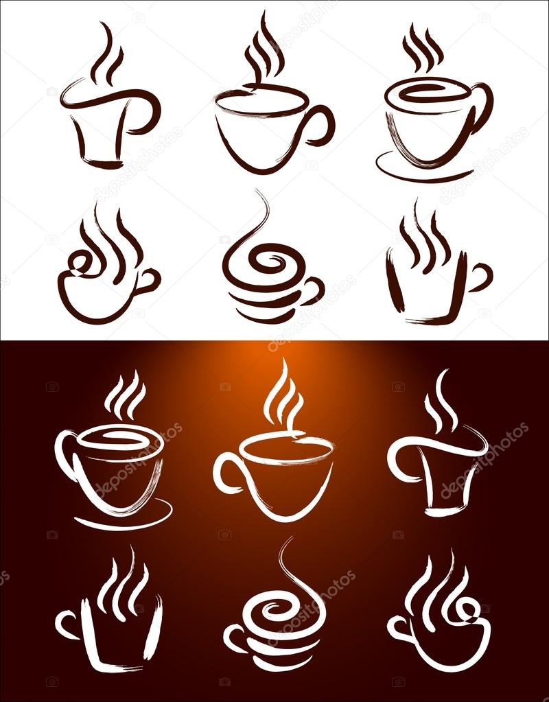 Coffee Cup Icon Set