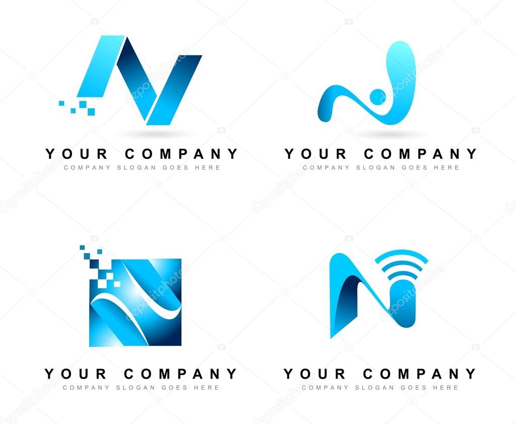 Letter N logo Design Concepts. Creative letter N Vector Logo set.