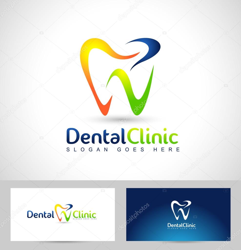 Dental Logo Design. Dentist Logo. Dental Clinic Creative Company Vector Logo.
