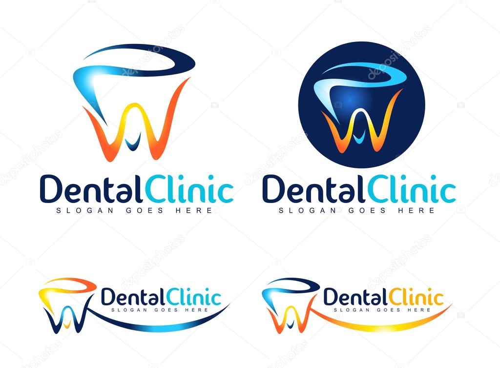 Dental Logo Design. Dentist Logo. Dental Clinic Creative Company Vector Logo.